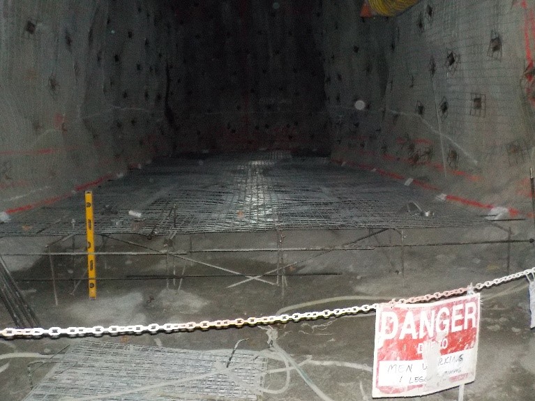 Creighton Mine Expansion: A multi-phase construction project consisting of construction of a new secondary sump, installation of new services and ventilation, and construction of a new Electrical Sub Substation and Refuge Station with installation of tie-ins to the existing system.